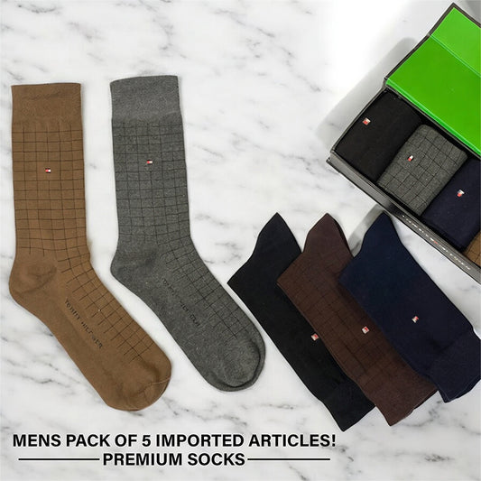 Elite Mens Socks Premium Pack of 5 (T-01)