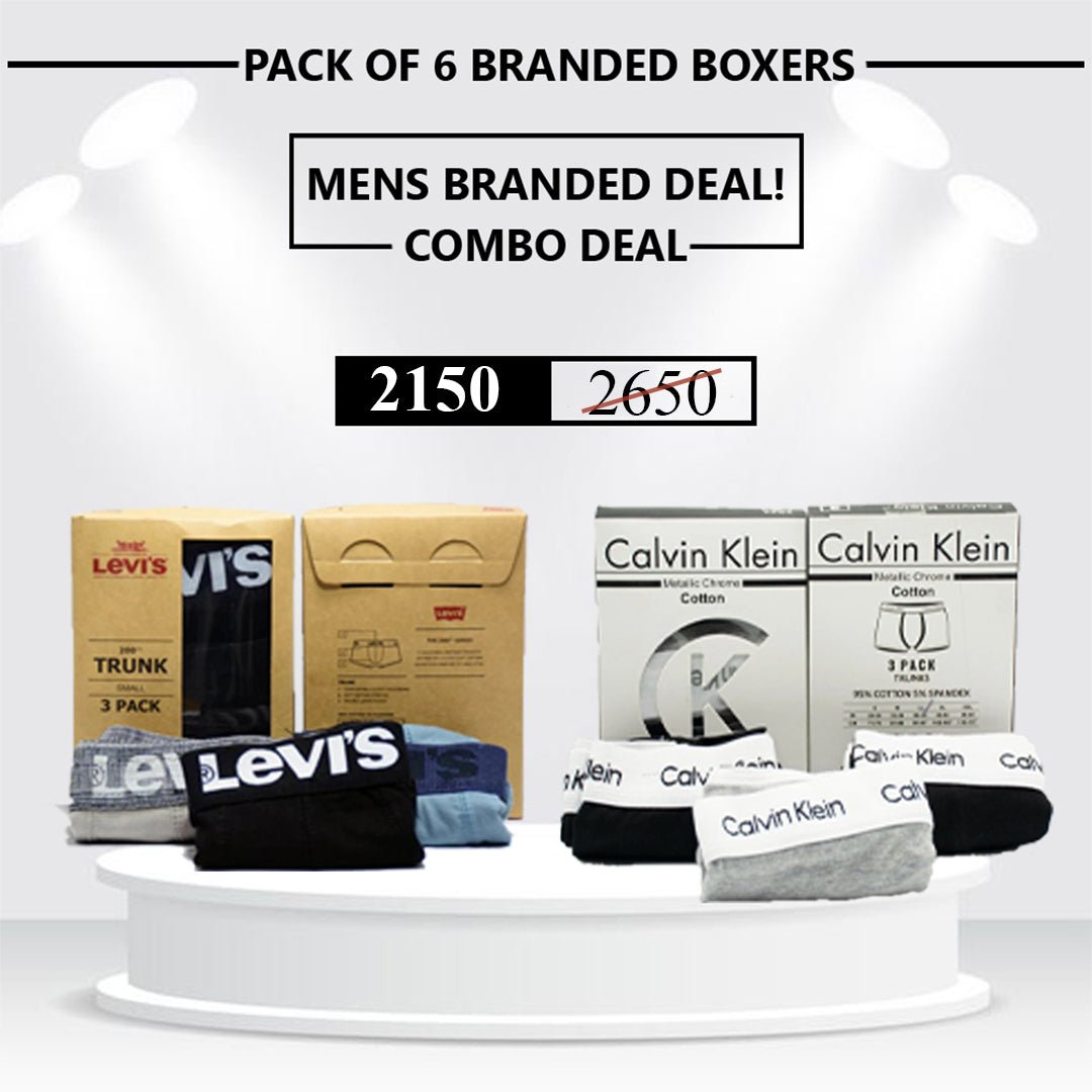 Branded Boxer Deal (Deal of 6 boxers) - Great Touch