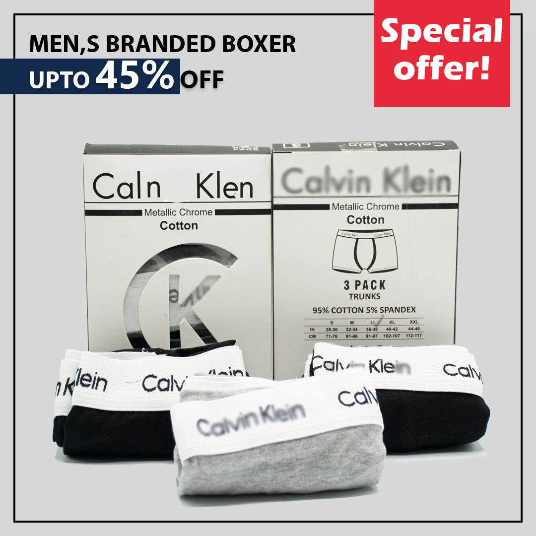 Caln Kln Premium Quality Pack of 3 Boxer