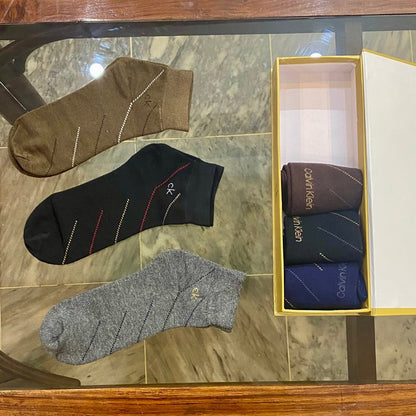 CKs Pack of 6 Gift Pack Half Ankle with Unique Pattern (Pack of 6) - Great Touch