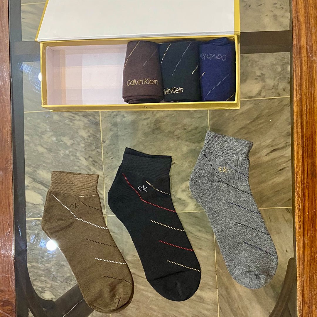 CKs Pack of 6 Gift Pack Half Ankle with Unique Pattern (Pack of 6) - Great Touch