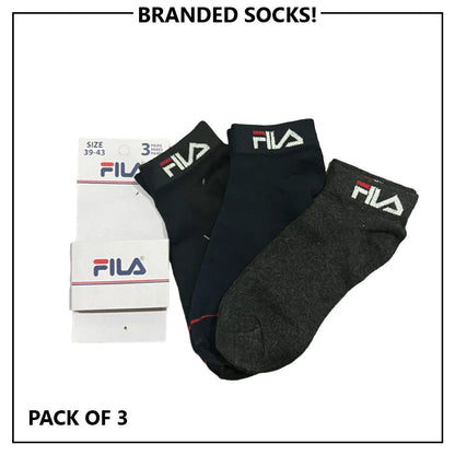 F - L - A Branded Ankle Socks Pack of 3 - Great Touch