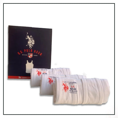US Polo Vest (Under shirts) Pack of 3 - Great Touch